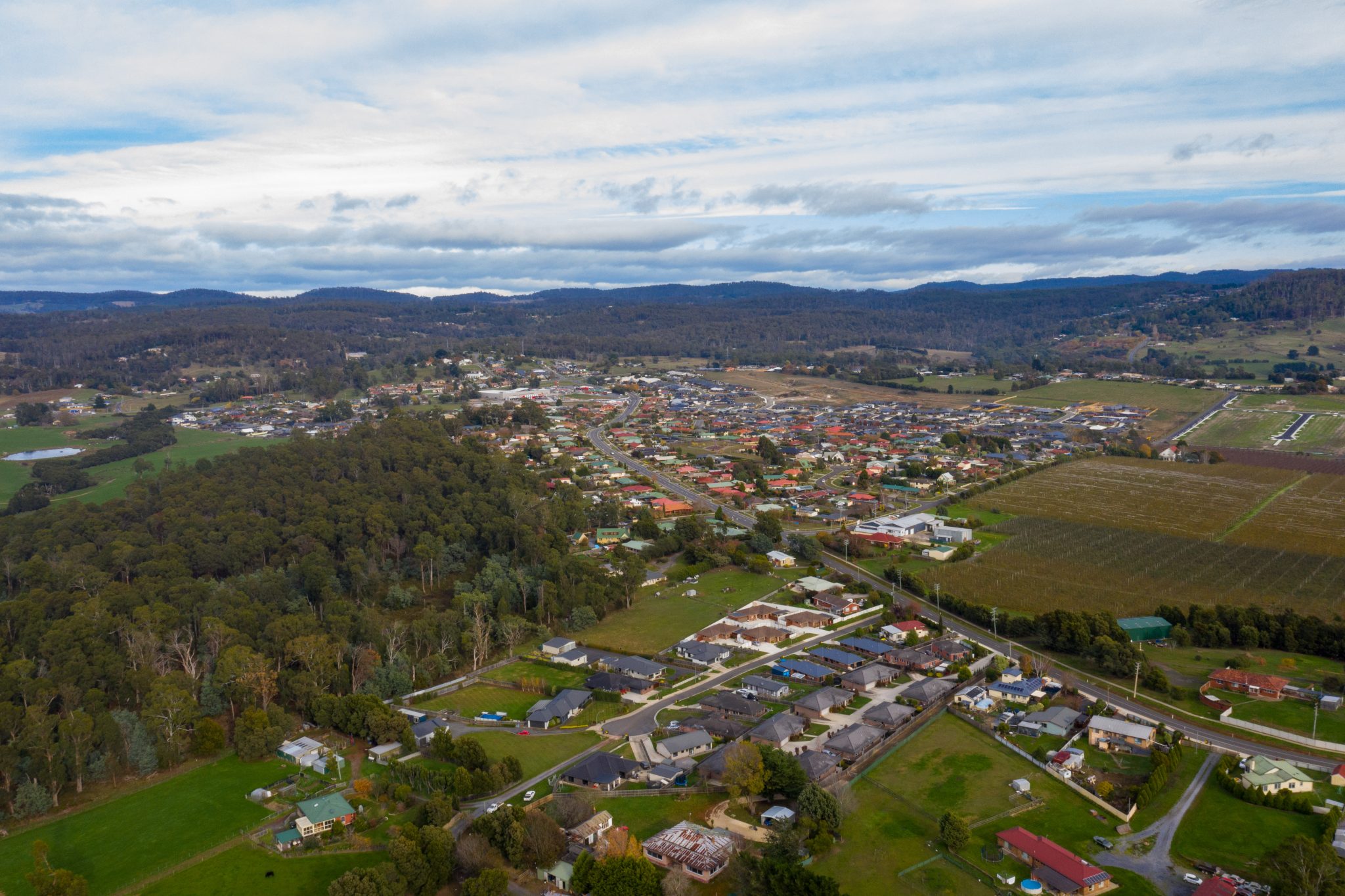 Aerial photo of Legana